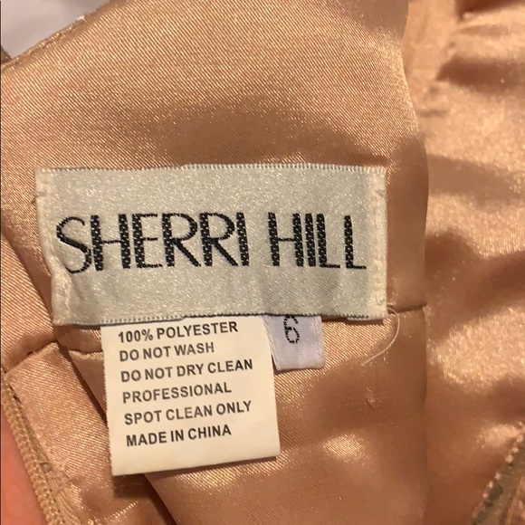 SIZE 4 Gray Sherri Hill Dress - Picture 6 of 6